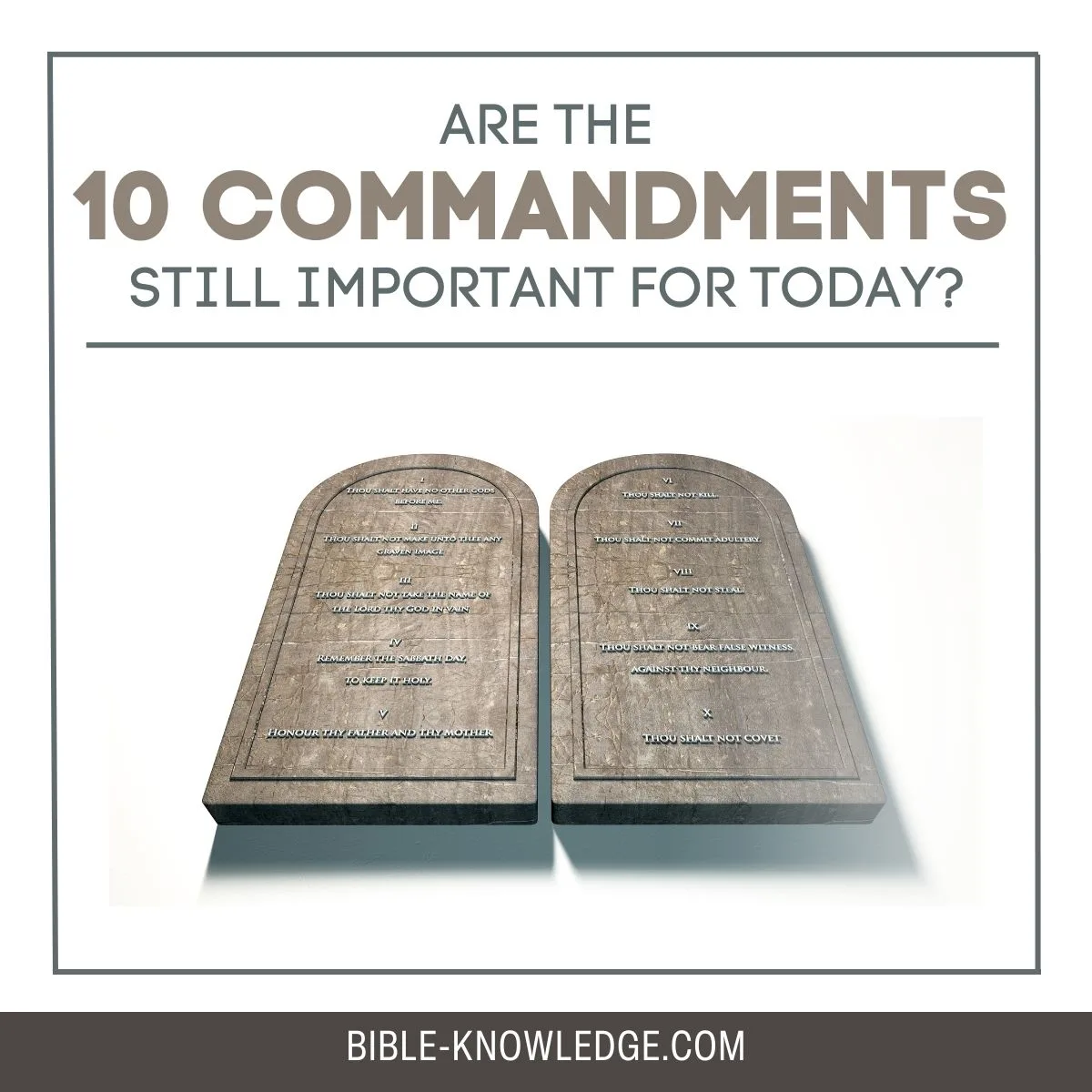 real ten commandments