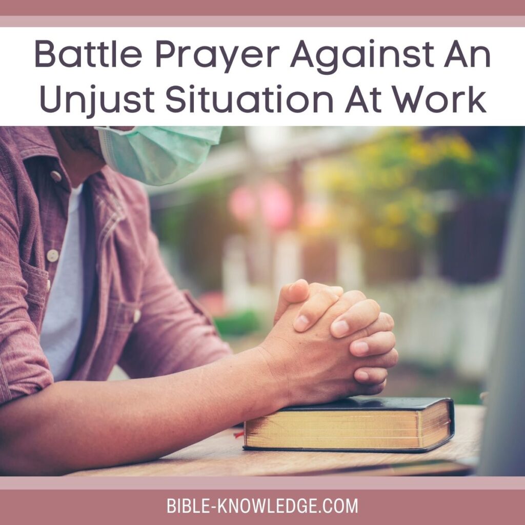 Battle Prayer Against an Adverse Situation at Work