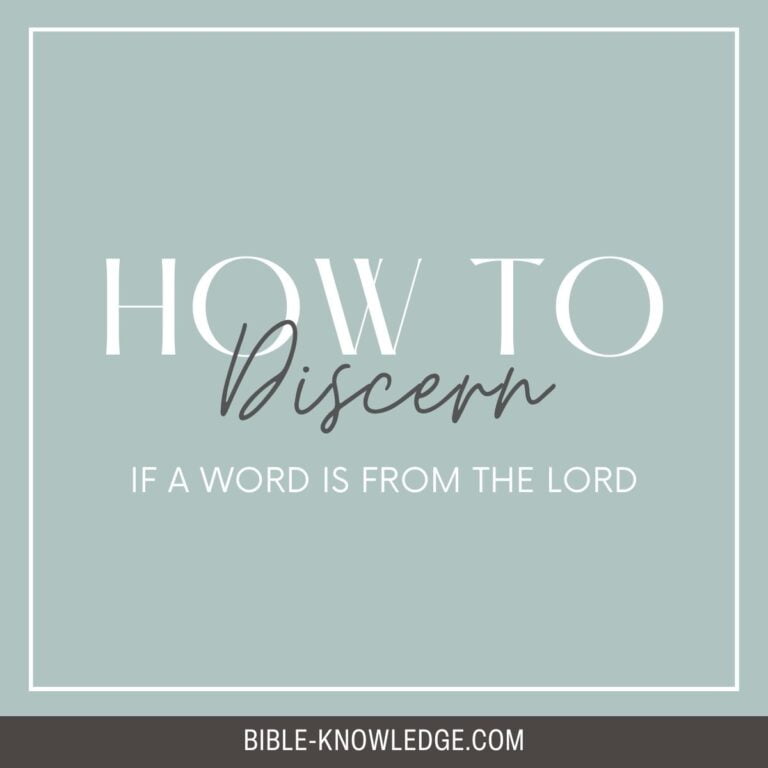 How to Discern if a Word is From the Lord