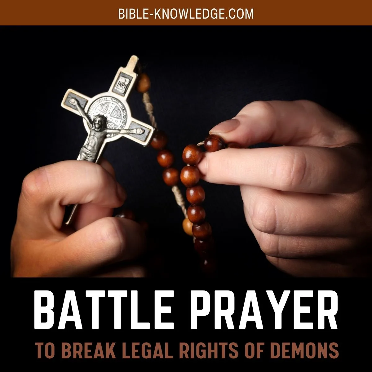 religious images of fighting against satan