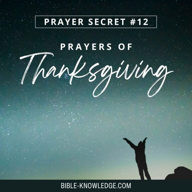 Prayers of Thanksgiving